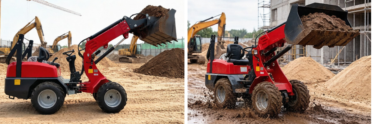 Kompakti nivelpyöräkuormaaja