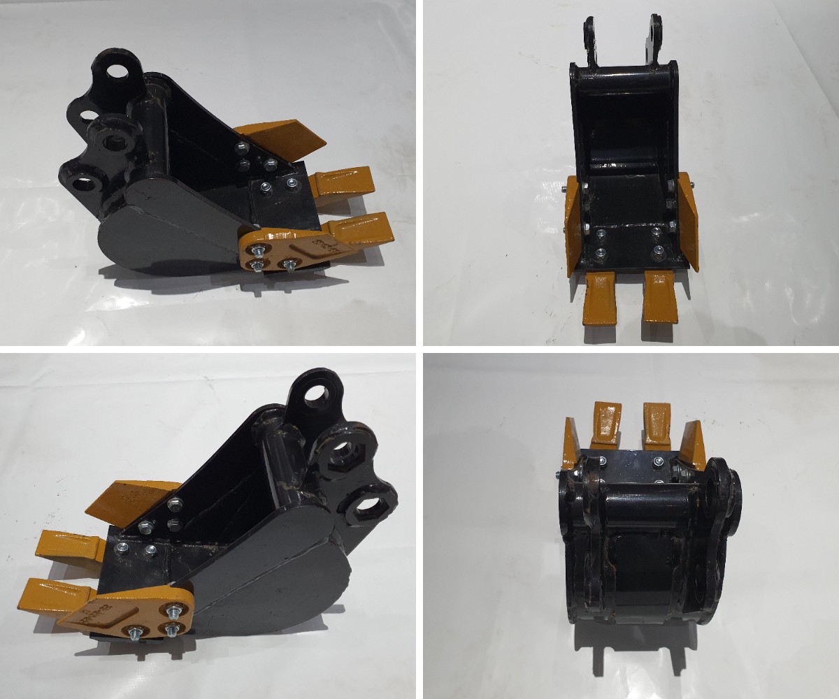 Kaivinkoneen kauha hampailla