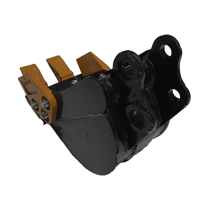 Kaivinkoneen kauha hampailla