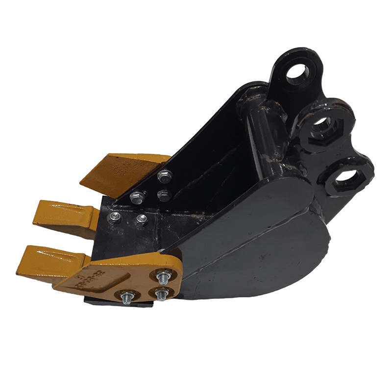 Kaivinkoneen kauha hampailla