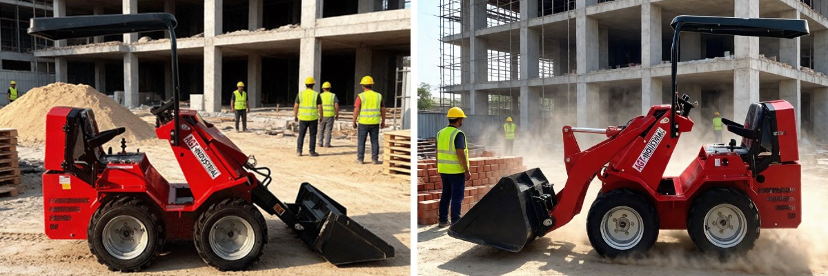 Малый колесный погрузчик