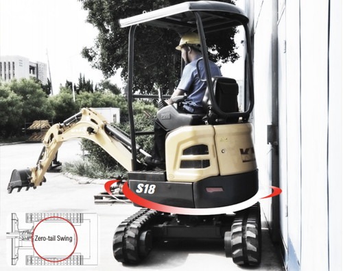 Мини-экскаватор грузоподъемностью 1,8 тонны Мини-экскаватор грузоподъемностью 1,8 тонны