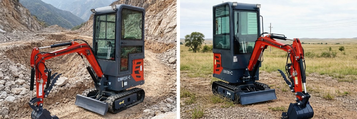 Escavatore da 1,3 tonnellate Escavatore da 1,3 tonnellate